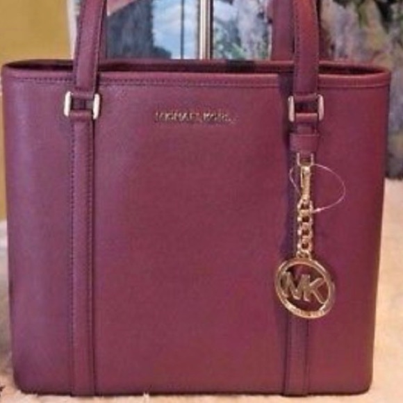 KORS Michael Kors Handbags - Michael Kors small Top Zip tote: saffiano leather
